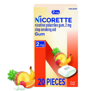 Nicorette Nicotine Gum 2mg Fruit Chill 20 Ct