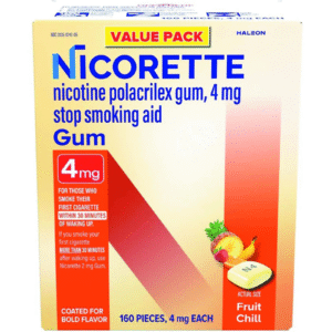 Nicorette Nicotine Gum 4mg Fruit Chill 160 Ct