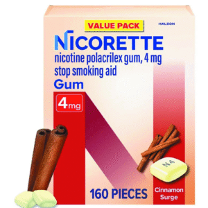 Nicorette Nicotine Gum Cinnamon Surge 4mg 160 Ct