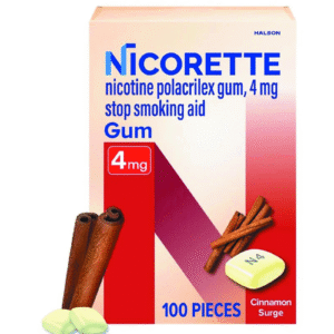 Nicorette Nicotine Gum Cinnamon Surge 4mg 100 Ct