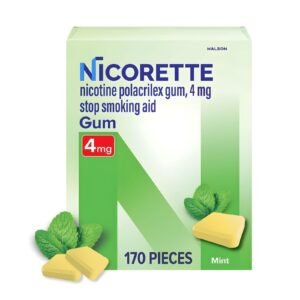 Nicorette Nicotine Gum 4mg Mint 170 Ct