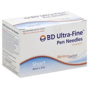 BD NFR Pen Needles (orange stripe top right front)