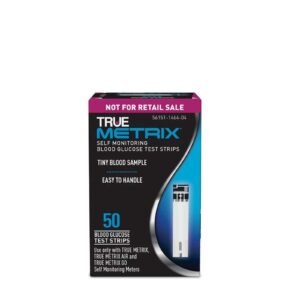 True Metrix 50ct MO Red line bottom of box